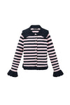 Polyester fiber (polyester) Knit cardigan Stripes Casual Fall/Winter  Clothes